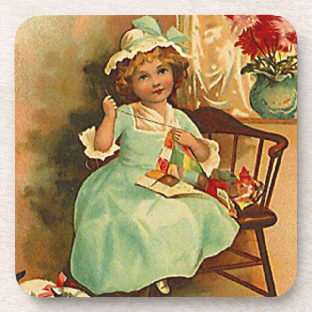 Vintage Coasters Quilter Busy Hands Quilting Bee (Front)