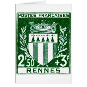 Vintage Coat of Arms Rennes, France