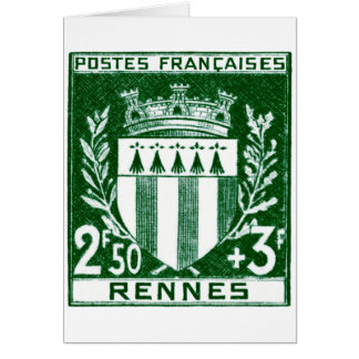 Vintage Coat of Arms Rennes, France