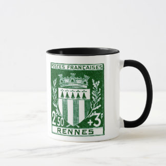Vintage Coat of Arms Rennes, France Mug