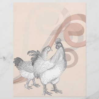 Vintage Cochin Chickens