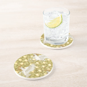 Vintage Cockatoos and Lemons Coaster