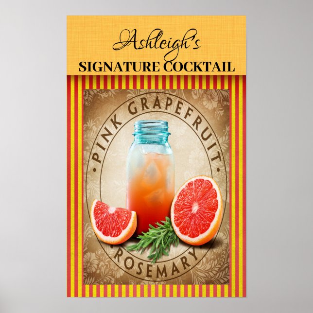 Vintage Cocktail Poster (Front)