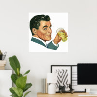 Vintage Cocktails Beverages, Man Drinking Drinks