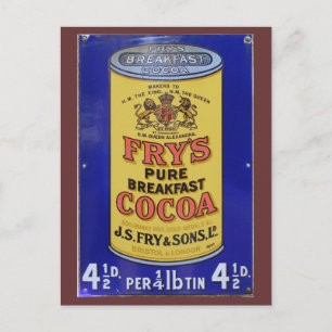 Vintage Cocoa Ad Brunch Invitation Postcard