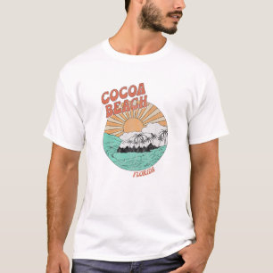 Vintage Cocoa Beach Florida Palm Trees FL Retro T-Shirt