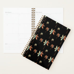 Vintage Coconut Palm Sunset Tropical Paradise Planner