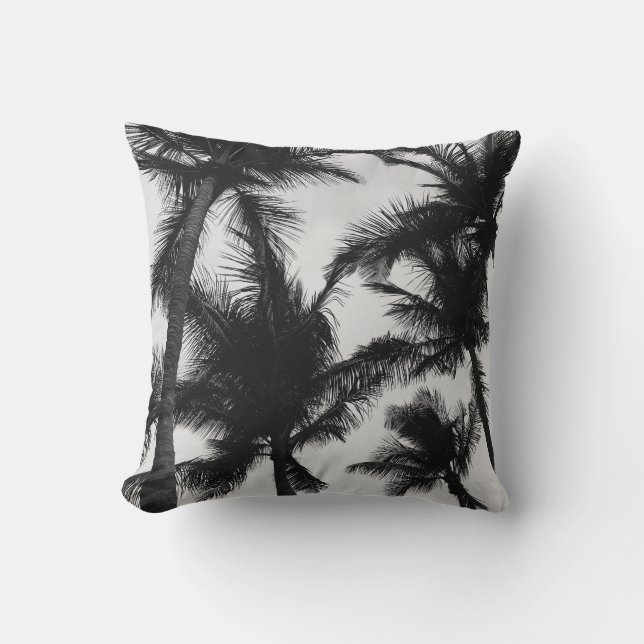 VINTAGE COCONUT PALM TREE CUSHION (Front)