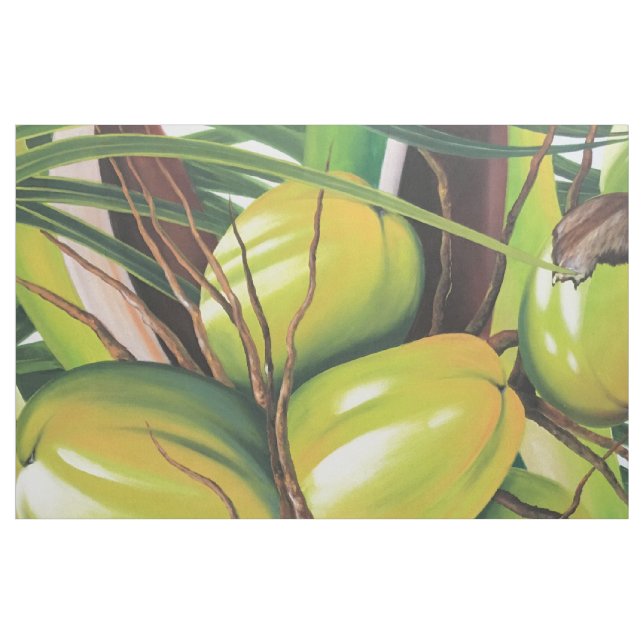 Vintage Coconut Palm tropical Fabric (Fat Quarter)