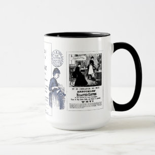 "Vintage Coffee Ads 1800's+London Coffee tokens 16 Mug