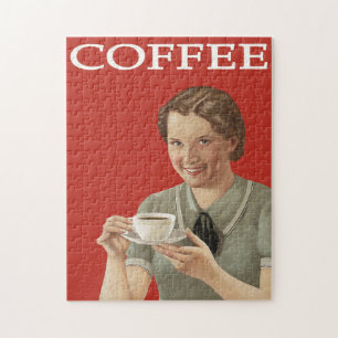 Vintage Coffee Advertisement Jigsaw Puzzle