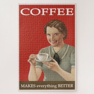 Vintage Coffee Advertisement Jigsaw Puzzle