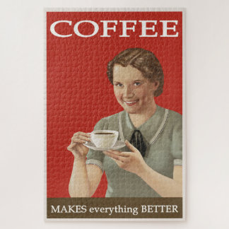 Vintage Coffee Advertisement Jigsaw Puzzle
