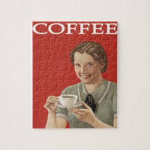 Vintage Coffee Advertisement Jigsaw Puzzle