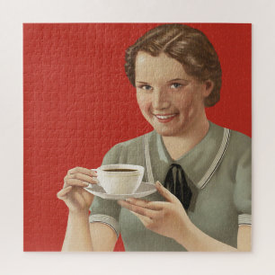 Vintage Coffee Advertisement Jigsaw Puzzle