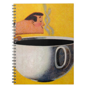 Vintage Coffee Advertisement Notebook