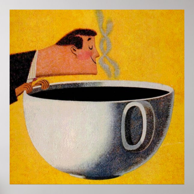 Vintage Coffee Advertisement Poster (Front)