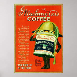 Vintage Coffee Advertisement. Poster