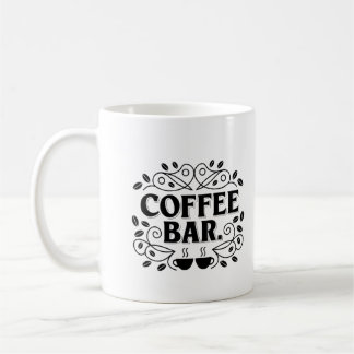"Vintage Coffee Bar Sign Design" Coffee Mug