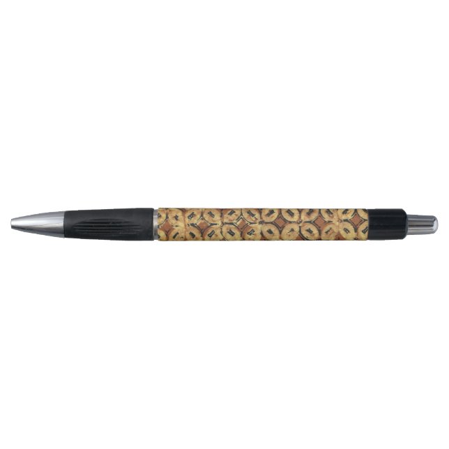 Vintage Coffee Bean Geometric Batik Pattern (Front)