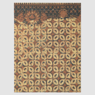 Vintage Coffee Bean Geometric Batik Pattern Tissue Paper