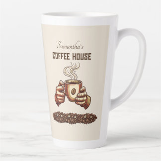 Vintage Coffee Cup Custom Cafe Brand