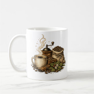 Vintage Coffee Cup Illustration