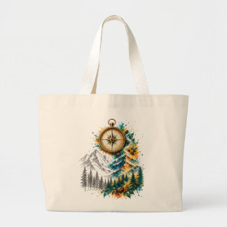 Vintage Coffee Explorer Mountain Tote Bag