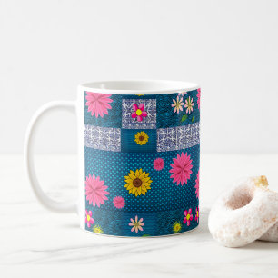 Vintage Coffee Floral Mug