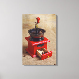 Vintage coffee grinder canvas print