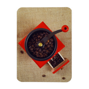 Vintage coffee grinder magnet