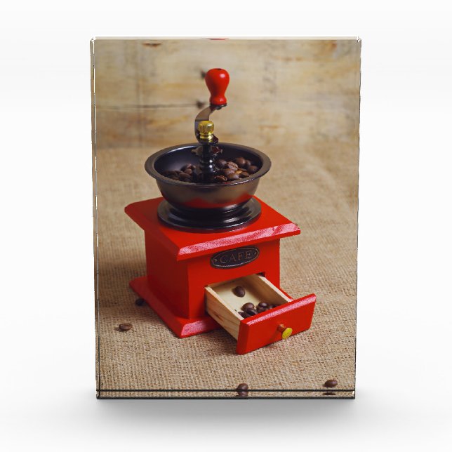 Vintage coffee grinder photo block (Front)
