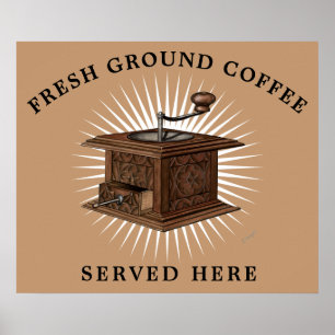 Vintage Coffee Grinder Poster
