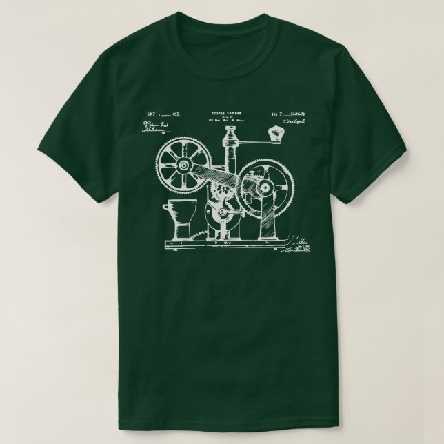 vintage coffee grinder T-Shirt (Design Front)
