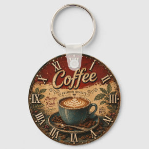 Vintage Coffee Key Ring