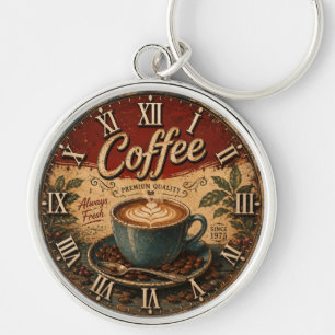 Vintage Coffee Key Ring