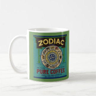 Vintage Coffee Label Mug (Zodiac Coffee)