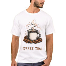 Vintage Coffee Lover T-Shirt | Retro Enamel Camp M