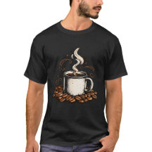 Vintage Coffee Lover T-Shirt | Retro Enamel Camp M
