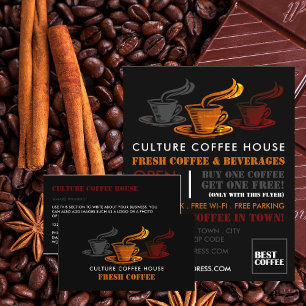 Vintage Coffee Mug, Barista, Café, Coffeehouse Flyer
