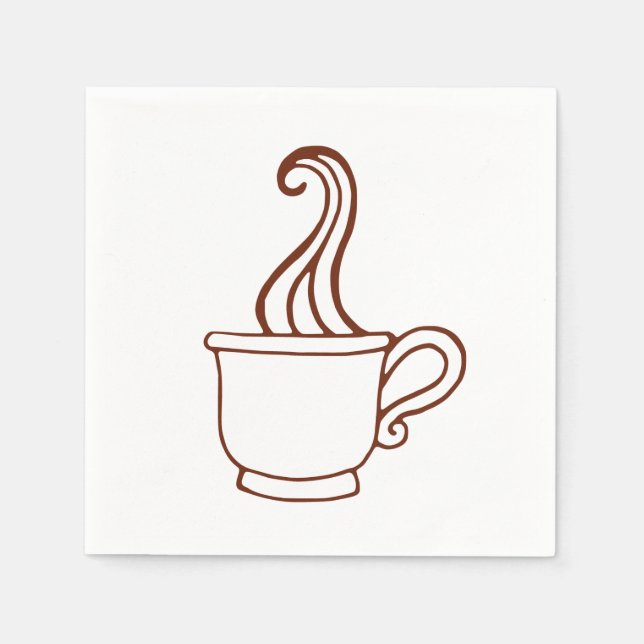 Vintage Coffee Napkins (Front)