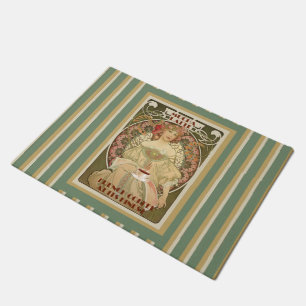 Vintage Coffee Poster Door Mat