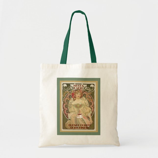 Vintage Coffee Poster Tote Bag (Front)
