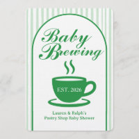 Vintage Coffee Shop Baby Shower - Vintage Green