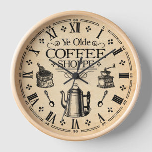 Vintage Coffee Shop Clock