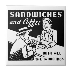 Vintage Coffee Shop Tile