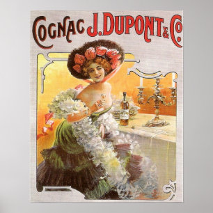 Vintage Cognac Advertisement Poster