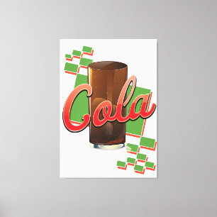Vintage Cola commercial Canvas Print