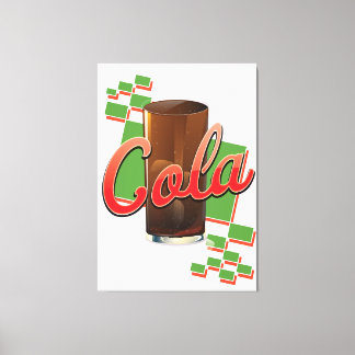 Vintage Cola commercial Canvas Print