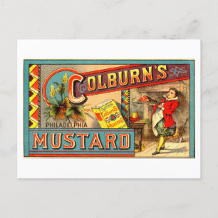 Vintage Colburn's Philadelphia Mustard Postcard